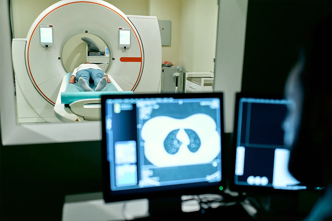CT Scan Peforming on Person
